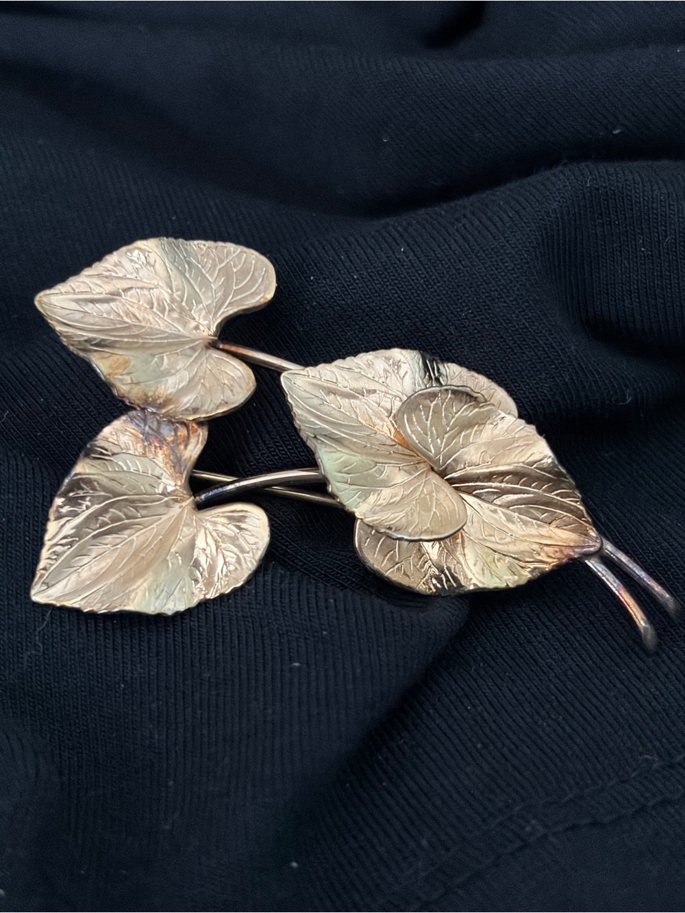 Winard Three-Leaf Botanical Brooch - Women Jewelry